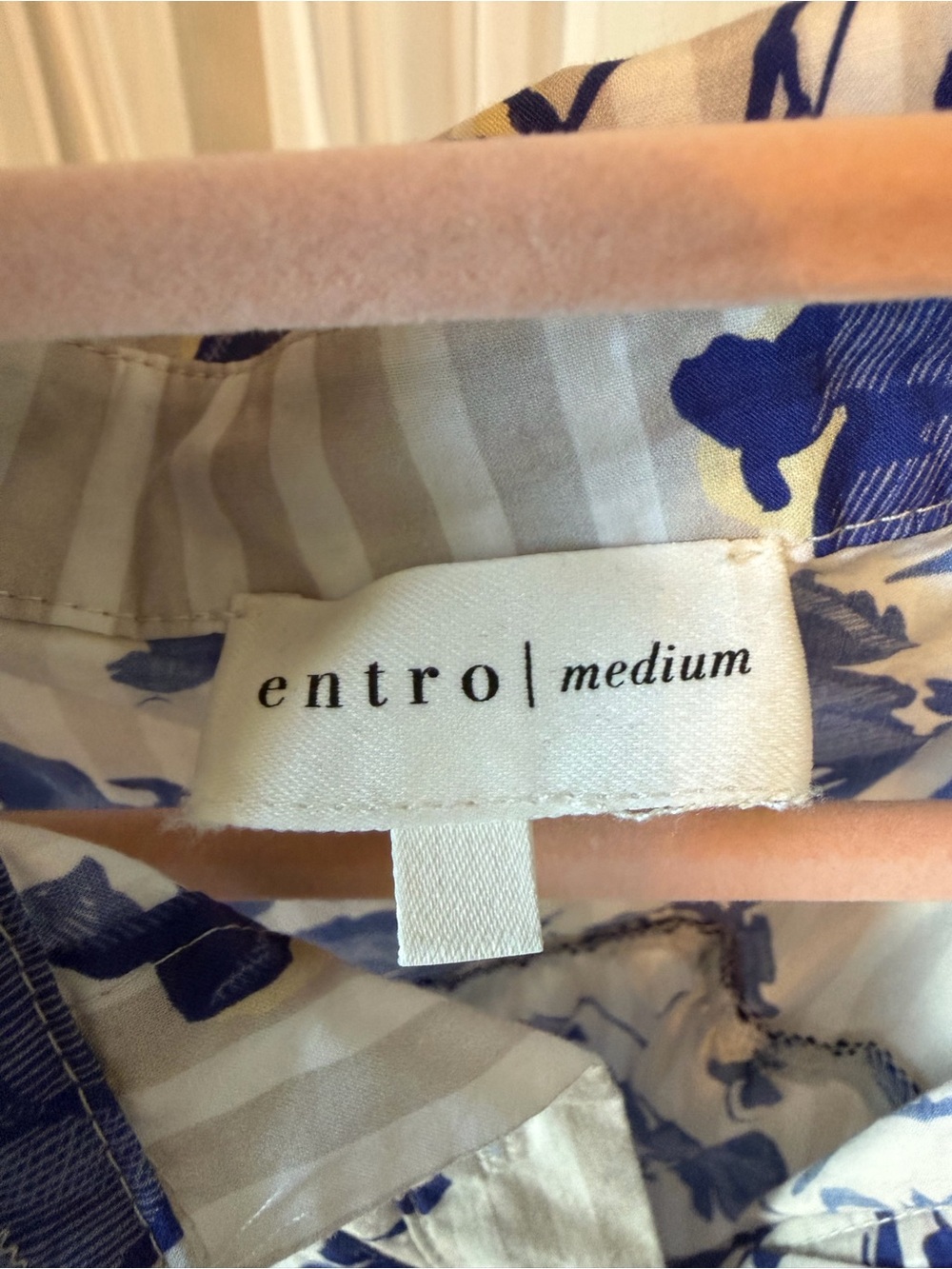 entro Blue & White Floral Tiered Maxi Dress - Picture 3 of 5